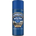Image for Hammerite Direct To Rust Metal Paint Aerosol Smooth Blue 400ml