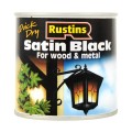 Image for Rustins Quick Dry Satin Black 1L