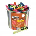 Image for Allway 13-Point 9mm Snap Off Knife, 50/bucket, Neon, bagged