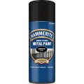 Image for Hammerite Direct To Rust Metal Paint Aerosol Smooth Black 400ml