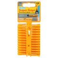 Image for Plasplugs Yellow Supergrip Fixings Clip Pack Qty 100 SYP501CC