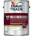 Image for Dulux Trade Weathershield Max Exposure Smooth Masonry Paint Pure Brill White 5L