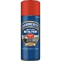 Image for Hammerite Direct To Rust Metal Paint Aerosol Smooth Red 400ml