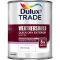 Image for Dulux Trade Weathershield Quick Dry Exterior Satin Tinted Colours 1L