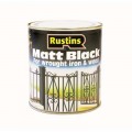 Image for Rustins Quick Dry Black Matt 1L