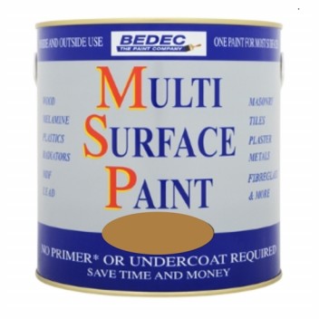 Image for Bedec MSP Multi Surface Paint Satin Gold 750ml
