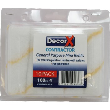 Image for Decor X Contractor General Purpose Mini Sleeve 4" 10-Pack