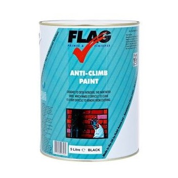 Image for Flag Anti-Climb Paint Black 5L