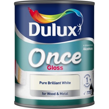 Image for Dulux Retail Once Gloss Pbw 750Ml