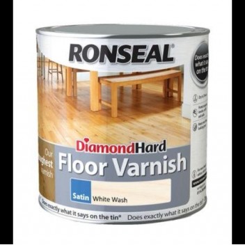 Image for Ronseal Diamond Hard Floor Varnish Satin White Ash 2.5L