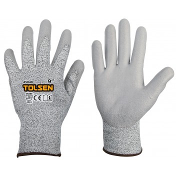 Image for Tolsen Cut Resistance Protective Gloves Level 5 (Industrial) Size 9