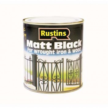 Image for Rustins Quick Dry Black Matt 250ml