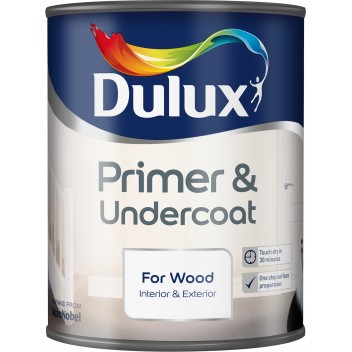 Image for Dulux Retail Primer & Undercoat For Wood 750Ml