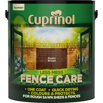 Image for Cuprinol Less Mess Fence Care Rustic Brown 6L