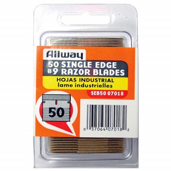 Image for Allway Single Edge Razor Blades, Clam Shell, 50/pack