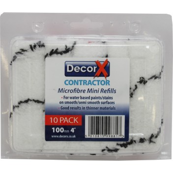 Image for Decor X Contractor Microfibre Mini Sleeve 4" 10-Pack