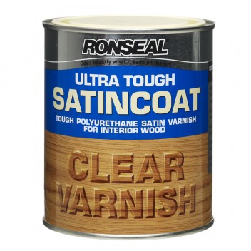 Image for Ronseal Ultra Tough Satincoat Clear Varnish 750ml